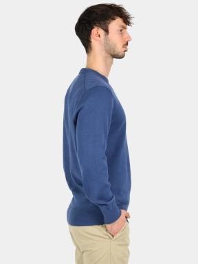 Timberland Cotton Yd Sweater férfi pulóver sötétkék színben 3