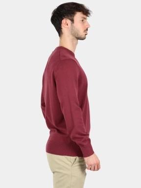 Timberland Cotton Yd Sweater férfi pulóver bordó színben 3