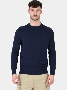 Timberland Cotton YD Sweater férfi pulóver sötétkék színben 1