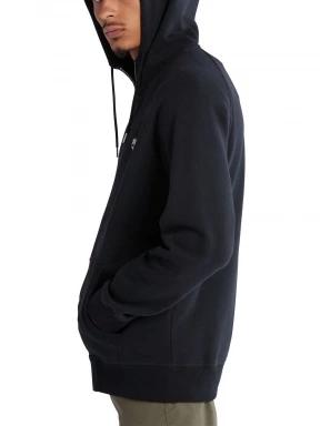 Timberland Brushed Back Full Zip Hoodie férfi kapucnis pulóver fekete színben 3