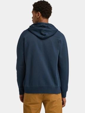 Timberland Brushed Back Full Zip Hoodie férfi kapucnis pulóver sötétkék színben 3