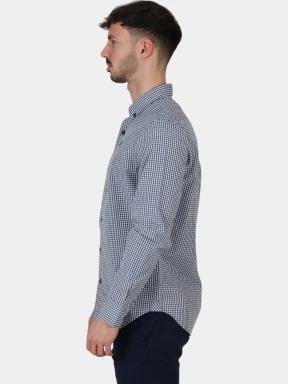 Timberland Micro Gingham Poplin Shirt férfi hosszú ujjú ing világoskék színben 3