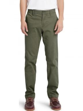 Timberland Stretch Twill Chino Pant férfi chino nadrág zöld színben 1