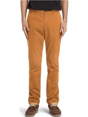 Timberland Stretch Twill Chino Pant férfi chino nadrág barna színben 1
