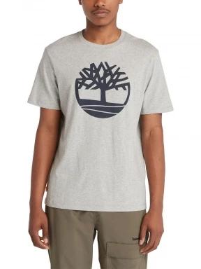 Timberland Tree Logo Short Sleeve Tee férfi rövid ujjú póló szürke színben 1