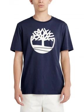 Timberland Tree Logo Short Sleeve Tee férfi rövid ujjú póló sötétkék színben 1