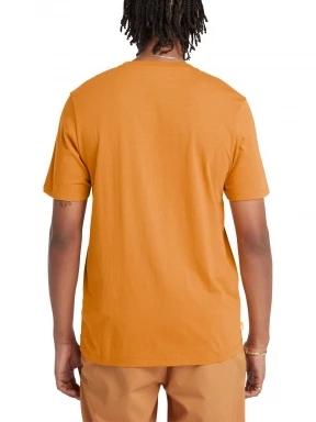 Timberland Tree Logo Short Sleeve Tee férfi rövid ujjú póló barna színben 3
