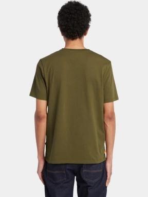 Timberland Tree Logo Short Sleeve Tee férfi rövid ujjú póló oliva színben 3