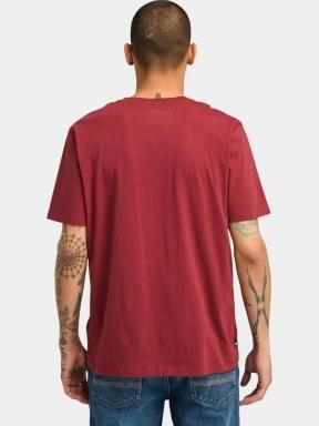 Timberland Tree Logo Short Sleeve Tee férfi rövid ujjú póló piros színben 3