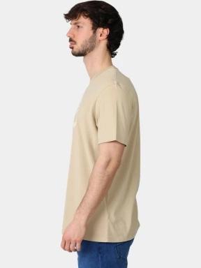 Timberland Tree Logo Short Sleeve Tee férfi rövid ujjú póló homok színben 3