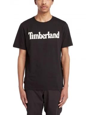 Timberland Kennebec River Ss Linear Logo Tee férfi rövid ujjú póló fekete színben 1