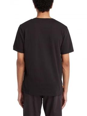 Timberland Kennebec River Ss Linear Logo Tee férfi rövid ujjú póló fekete színben 3