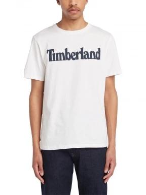 Timberland Kennebec River Ss Linear Logo Tee férfi rövid ujjú póló fehér színben 1