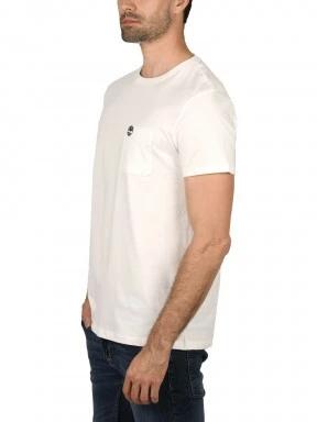 Timberland SS Dun-Riv Pocket T férfi rövid ujjú póló fehér színben 3