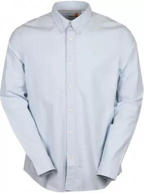 Timberland LS Pleasant River Stretch Oxford Shirt Slim férfi hosszú ujjú ing világoskék színben 1