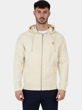 Timberland Loopback Full Zip Hoodie férfi kapucnis pulóver homok színben 1