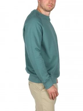 Timberland Loopback Crew Neck Sweatshirt férfi pulóver zöld színben 3