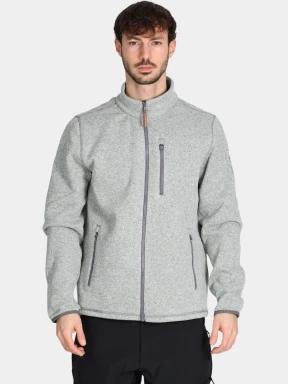 Timberland Melange Fleece Jacket férfi polár pulóver szürke színben 1