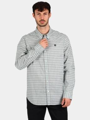 Timberland Stretch Poplin Gingham Shirt férfi hosszú ujjú ing kék színben 1