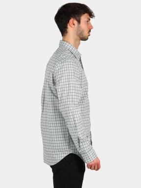 Timberland Stretch Poplin Gingham Shirt férfi hosszú ujjú ing kék színben 3