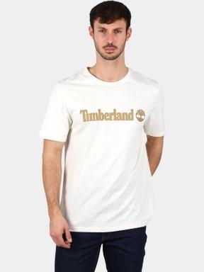 Timberland Linear Logo Short Sleeve Tee férfi rövid ujjú póló fehér színben 1