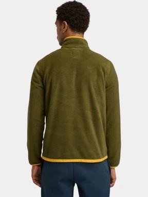 Timberland 1/4 Zip Polar Fleece férfi polár pulóver oliva színben 3