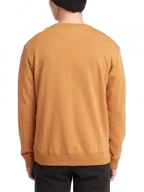 Timberland Ls Roc Utility Crew Sweatshirt Regular férfi pulóver barna színben 3