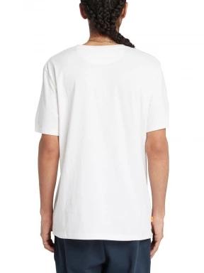 Timberland Ss Dunstan Tee férfi rövid ujjú póló fehér színben 3