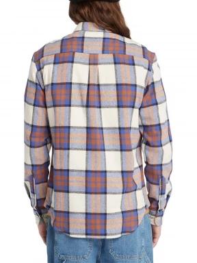 Timberland Ls Heavy Flannel Plaid Shirt Regular férfi hosszú ujjú ing kék színben 3