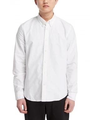 Timberland Oxford Shirt férfi hosszú ujjú ing fehér színben 1