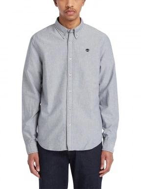 Timberland Oxford Shirt férfi hosszú ujjú ing sötétkék színben 1