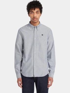Timberland Oxford Shirt férfi hosszú ujjú ing sötétkék színben 1