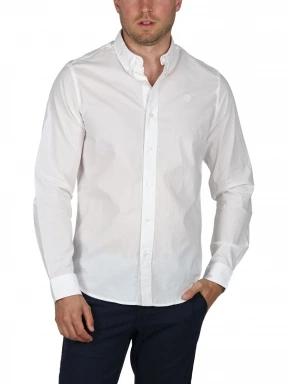 Timberland Stretch Poplin Shirt férfi hosszú ujjú ing fehér színben 1