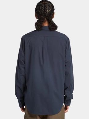Timberland Stretch Poplin Shirt férfi hosszú ujjú ing sötétkék színben 3