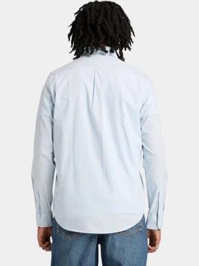 Timberland Long Sleeve Stretch Poplin Shirt férfi hosszú ujjú ing világoskék színben 3