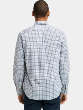 Timberland Stretch Poplin Gingham Shirt férfi hosszú ujjú ing kék színben 3