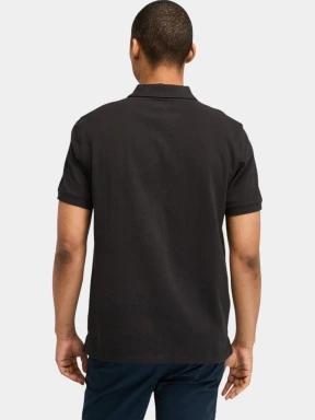 Timberland Pique Short Sleeve Polo férfi galléros póló fekete színben 3