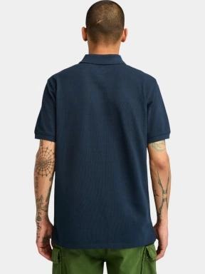 Timberland Pique Short Sleeve Polo férfi galléros póló sötétkék színben 3