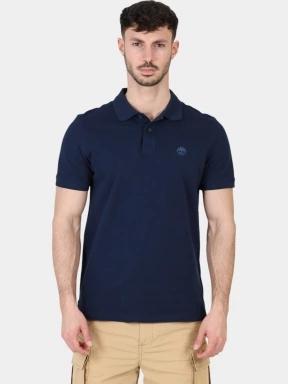 Timberland Pique Short Sleeve Polo férfi galléros póló sötétkék színben 1