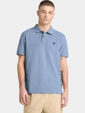 Timberland Pique Short Sleeve Polo férfi galléros póló világoskék színben 1