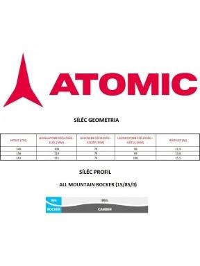 Atomic Backland 78 W + Hyb Sk 78/80 G női síléc szürke színben 3
