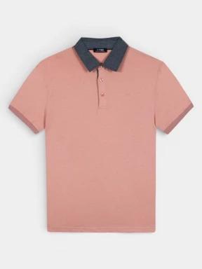 TBS Arsonpol férfi galléros póló rózsaszín színben 1