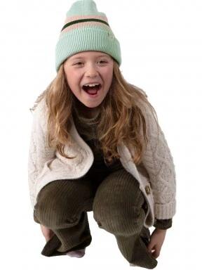 Barts Melona Beanie kötött sapka zöld színben 3