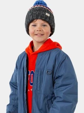 Barts Reggey Beanie bojtos sapka kék színben 3