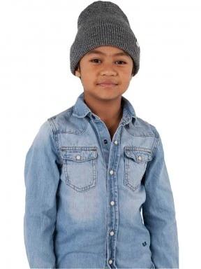 Barts Kinabalu Beanie Kids kötött sapka szürke színben 3