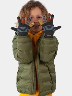 Barts Puppeteer Gloves kesztyű szürke színben 3