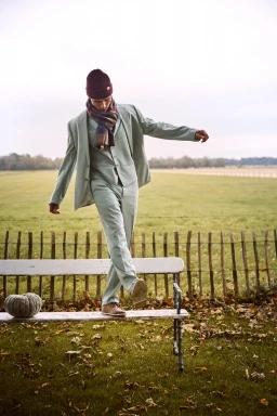 Barts Lowel Scarf férfi sál sötétkék színben 3