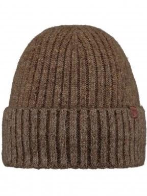 Barts Wyon Beanie férfi kötött sapka barna színben 1