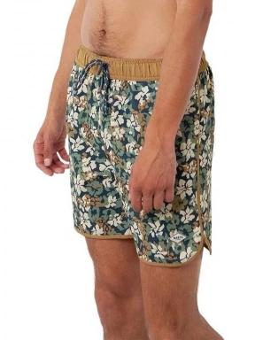 Barts Jarai Shorts férfi beach short oliva színben 3