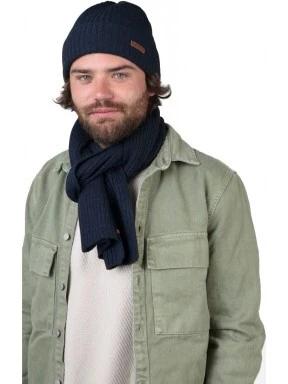 Barts Wilbert Scarf férfi sál sötétkék színben 3